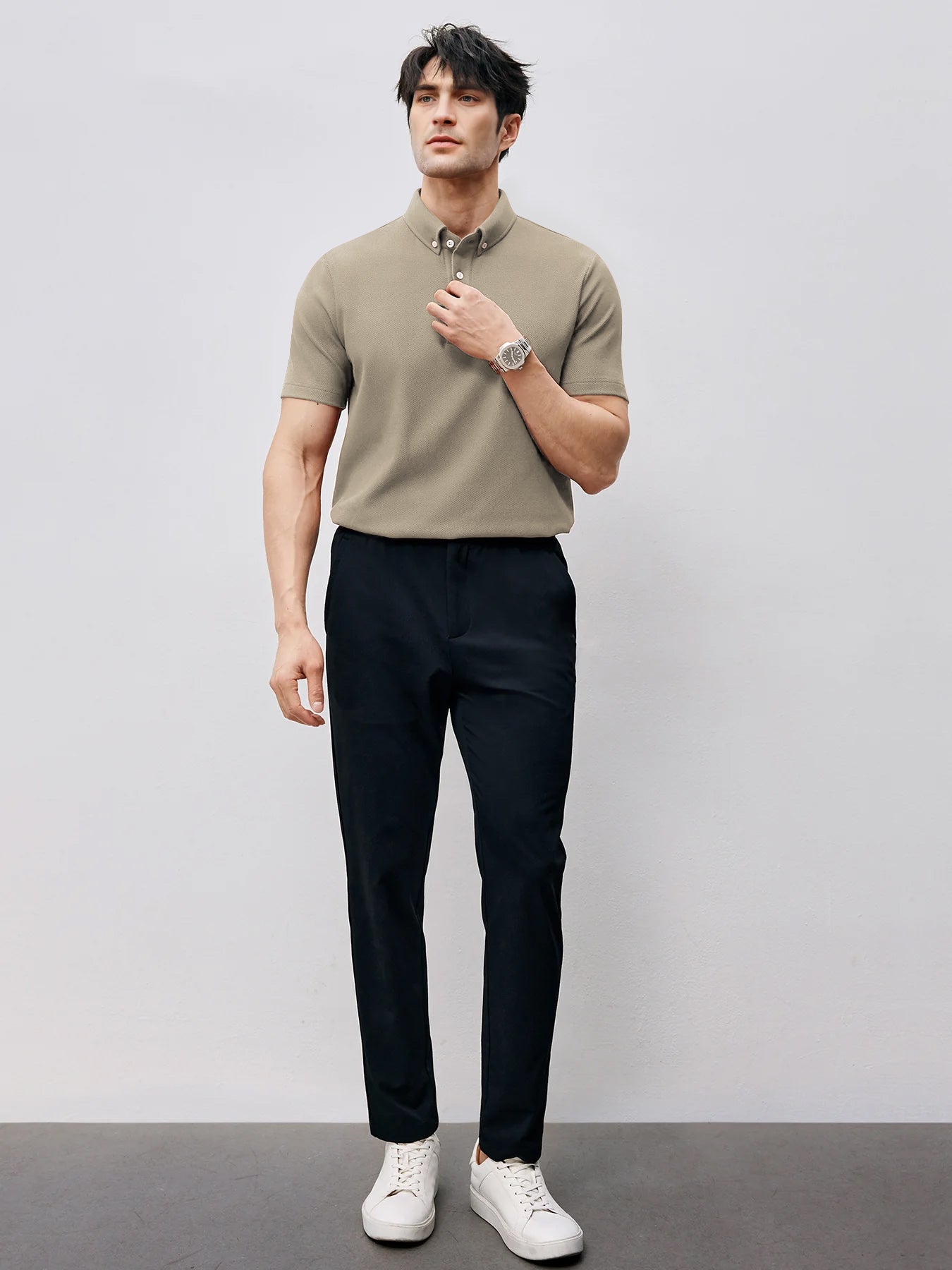 BreezeLuxe Breathable Piqué Short Sleeve Polo