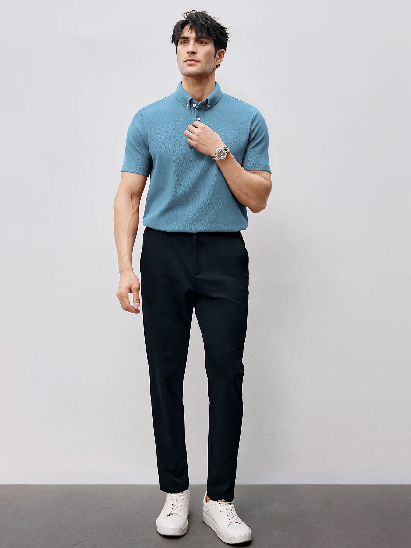 BreezeLuxe Breathable Piqué Short Sleeve Polo