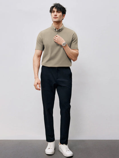 BreezeLuxe Breathable Piqué Short Sleeve Polo