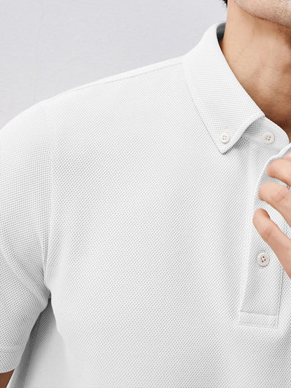 BreezeLuxe Breathable Piqué Short Sleeve Polo