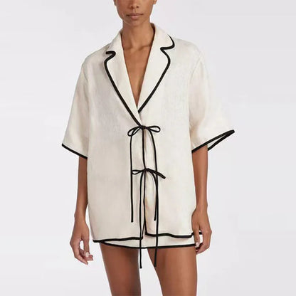 NOIR CREAM Skirt Set
