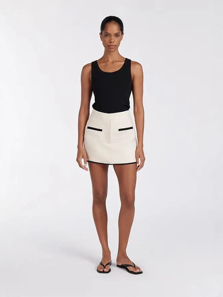 NOIR CREAM Skirt Set