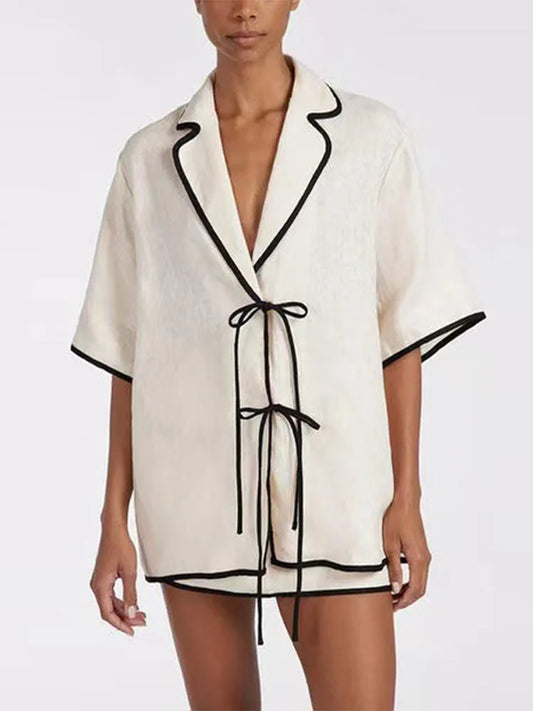 NOIR CREAM Skirt Set