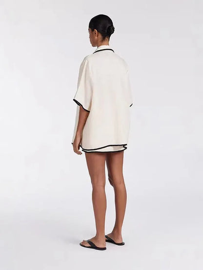 NOIR CREAM Skirt Set