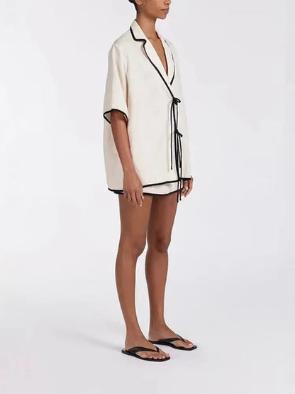 NOIR CREAM Skirt Set